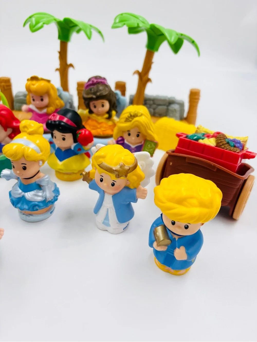 Fisher Price Little People Toy Lot Bundle Disney Princess Nativity Set Pieces
